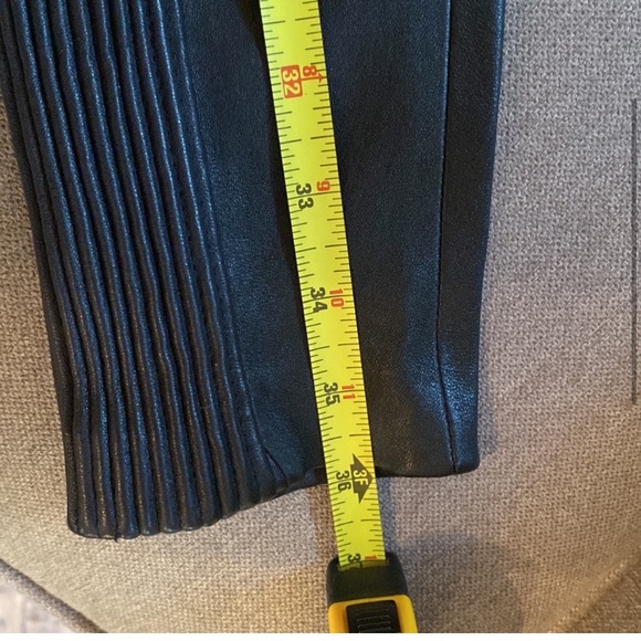Yigal Azrouel Leather Pants - Black Size 0 13”W x 36”L - Mint - Picture 5 of 10